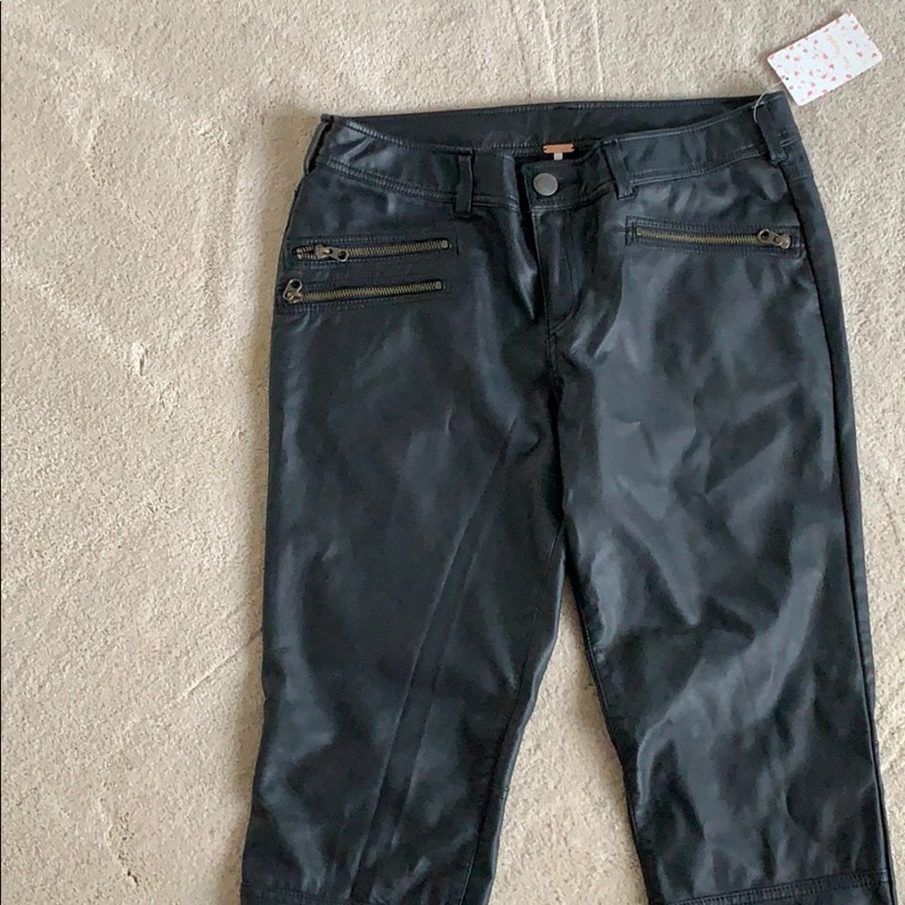 Free people faux leather pants